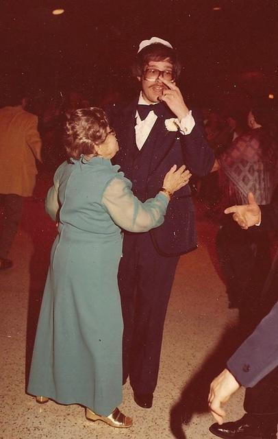 Chike Cohn Baellow and David Baellow dancing at his wedding