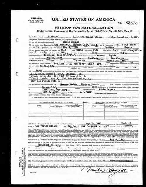 Naturalization for Misha Bogart