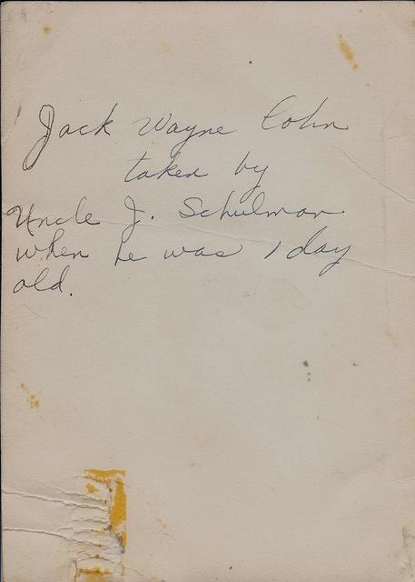 1955, Jack Cohn - One day old (back)