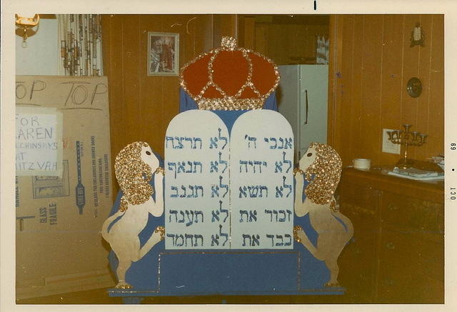 1968, 10 Commandments for Karen Tulchinsky Smith's Bat Mitzvah