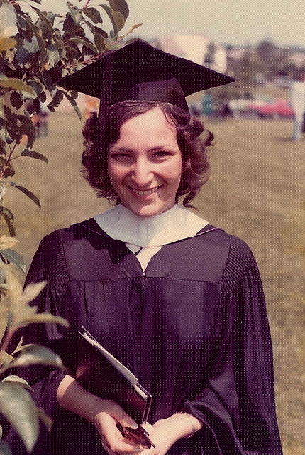 Marcia Tropp at her graduation - May 21, 1972