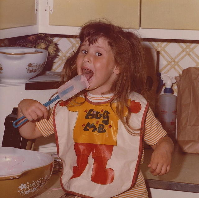 Amy Cohn Jacobson making Larry Clutz' Birthday Cake