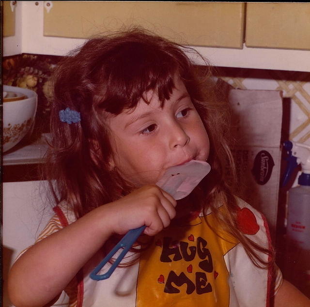 Amy Cohn Jacobson making Larry Clutz' Birthday Cake