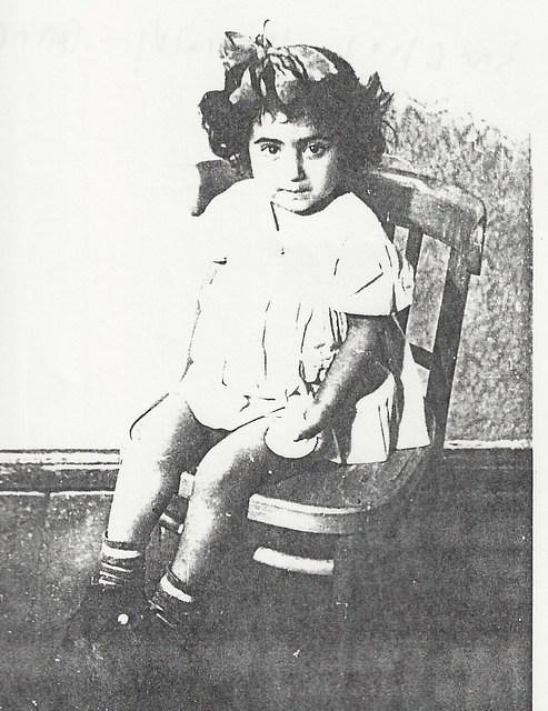 Unknown girl on chair from Plocki Plotsky family (front)