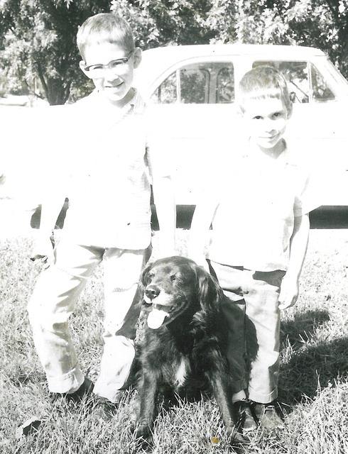 Marvin and Bernie Schulman w Boo dog