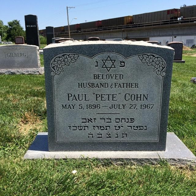 Paul Pete Pinia Cohn Headstone