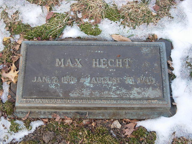 Headstone of Max Hecht