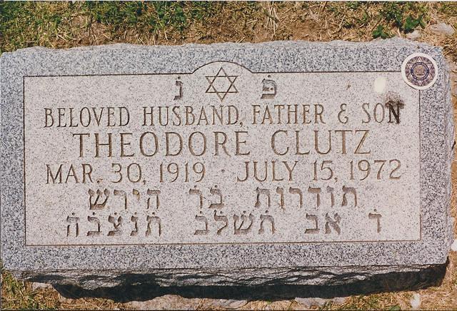 Theodore Ted Clutz Headstone