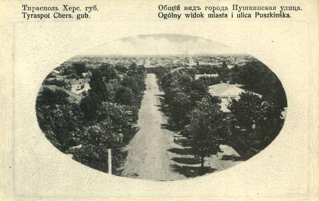 Tiraspol, General view of the town , Pushkin