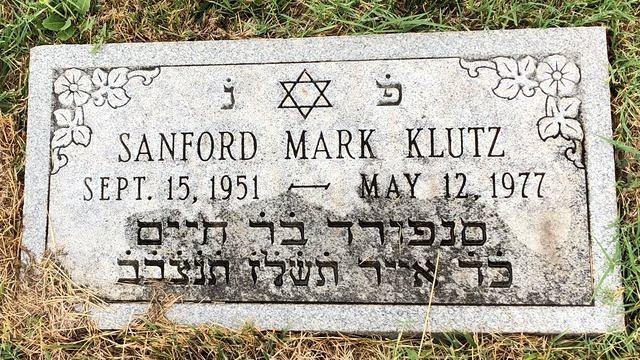 Sanford Mark Klutz Headstone