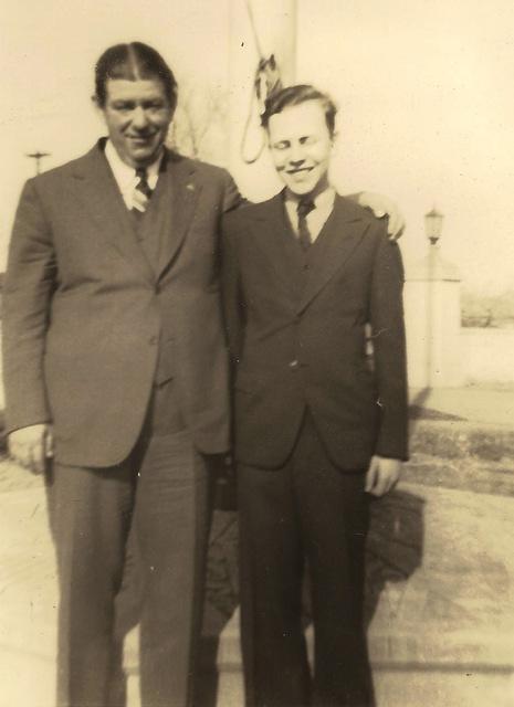 "Lefty" Louis Karosen and Unknown (Arnold Levine Family), Melvin Cohn (?)