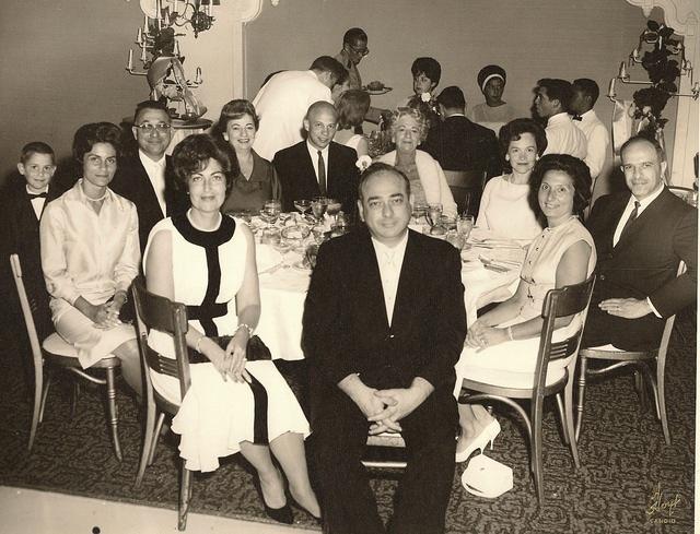 Unknown, Arnold and Shirley Levine on the right.