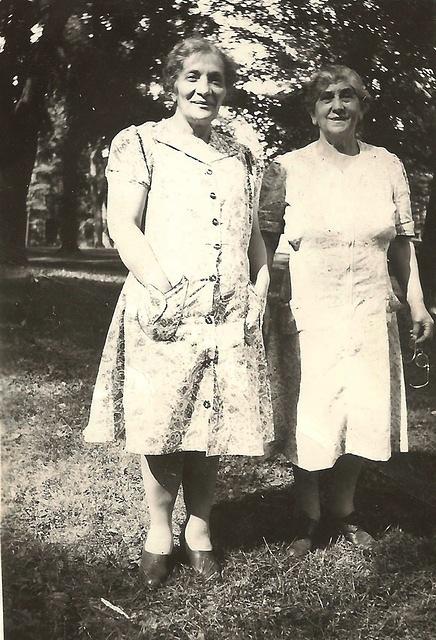 Libby Levine (left) with unknown