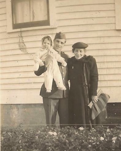 Arnold holding Joel w Libby Levine