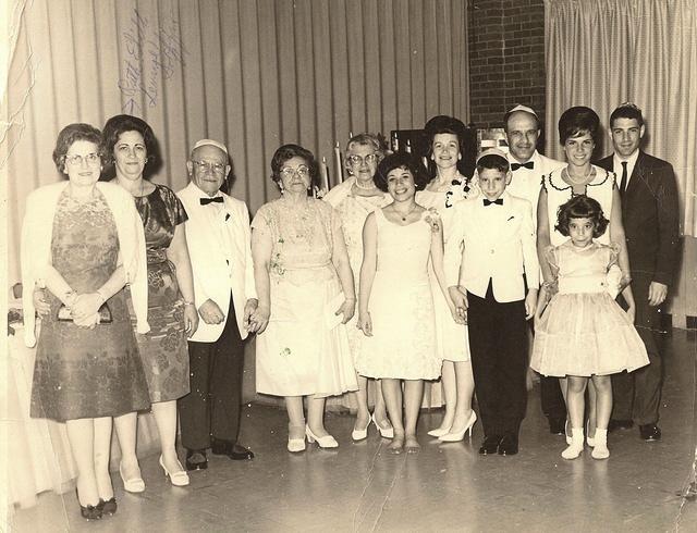 Joel Levine's Bar Mitzvah Reception, 1965. See notes.