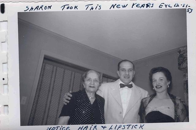 Libby Levine, Arnold Levine, Shirley Cohn Levine, New Years 1953