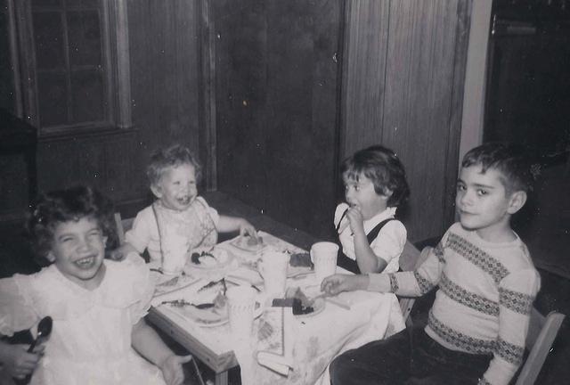 Sherry Levine, Joel Levine, Debbie Cohn, Melvin Cohn, 1956