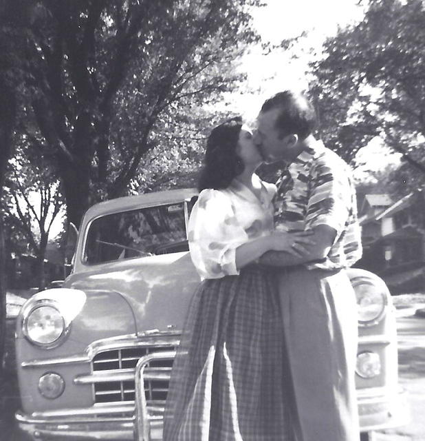 Max and Bertie Cohn Levin at her wedding shower 1951