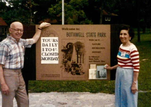 July 1986 - Thelma Hecht & Joe Magariel, Bothwell State Park.  See notes.