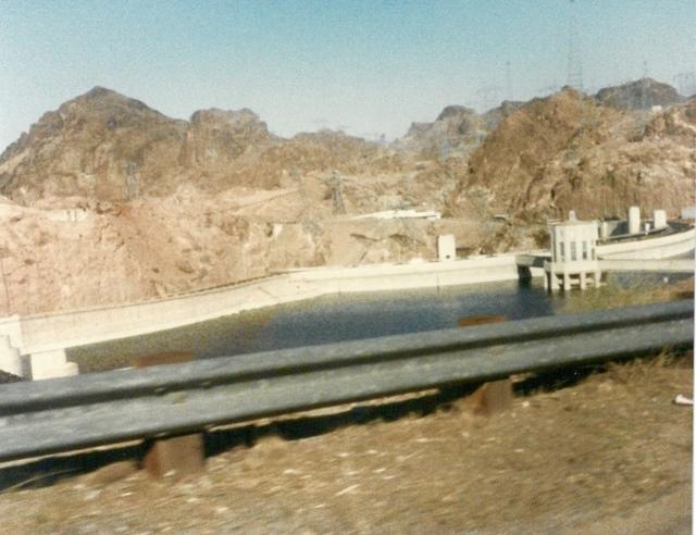 July 1986 - Thelma Hecht & Joe Magariel, Hoover Dam.  See notes.