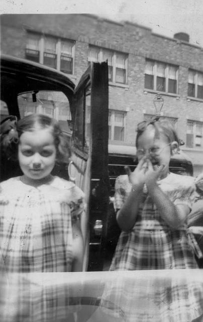 Ruth Raskin Montrose and Minette Raskin Akman, July 1943 - front