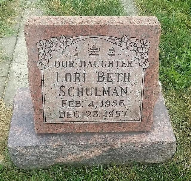 Lori Beth Schulman Headstone