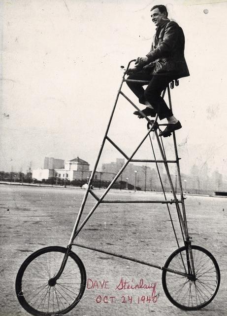 Dave Steinlauf Unicycle Bike Bicycle Unicycle, Oct 24, 1940