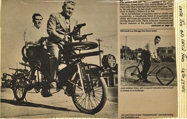 Joe and Dave Steinalauf, Bike Bicycle, Late 1930's