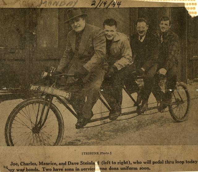 Joe, Charlie, Maurice, and Dave Steinlauf, 1944