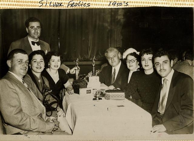 Standing Fred Steinlauf.  Seated L to R: Charlie & Lena, ? Joe, Dave