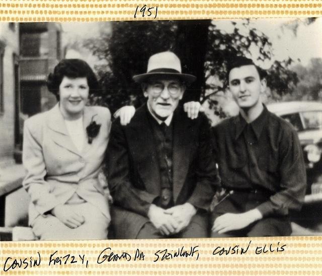 Frieda Fritzi, Bernard (Shlomo Ber) Steinlauf, Ellis Schuman, 1951