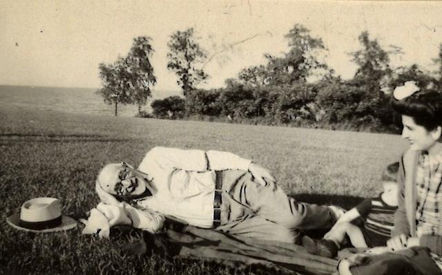 Bernard (Shlomo Ber) Steinlauf and Dorothy Wegner Steinlauf with Marvin or Harvey Steinlauf