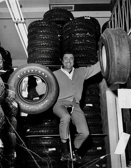 Cal Colman Steinlauf at his Tire Store