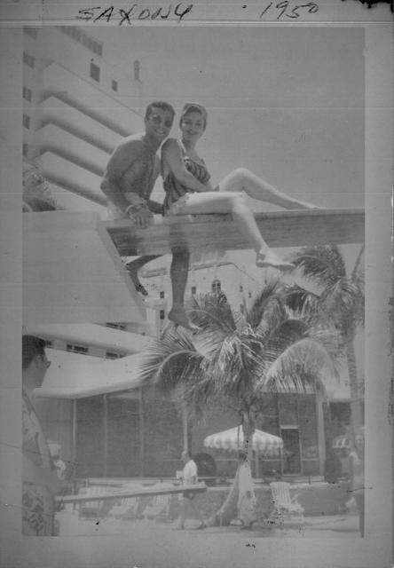 Cal Colman and Blanche Becker Steinlauf in Saxony, 1950