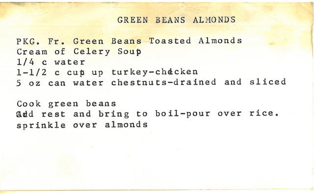 Green Beans Almonds