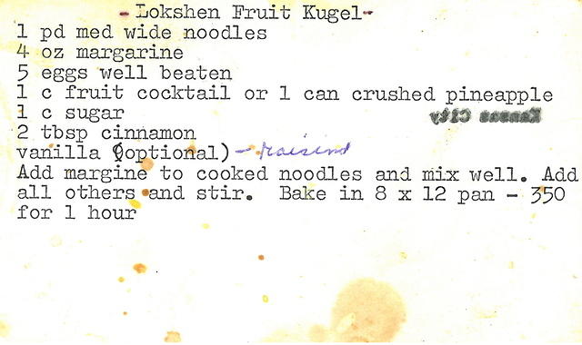 Lokshen Fruit Kugel