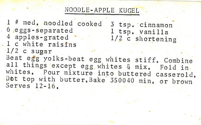 Noodle Apple Kugel