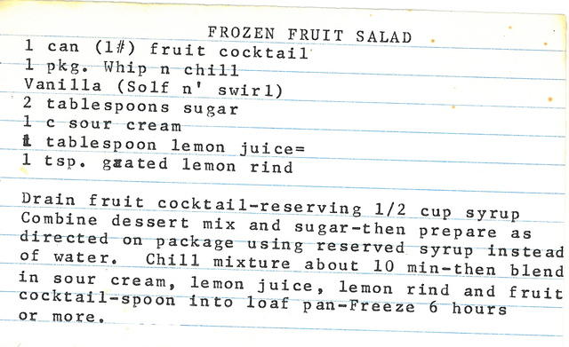 Frozen Fruit Salad