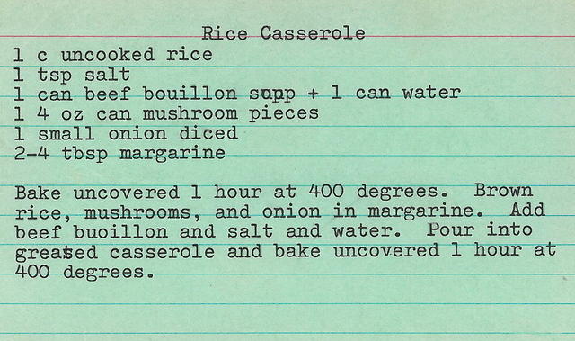 Rice Casserole