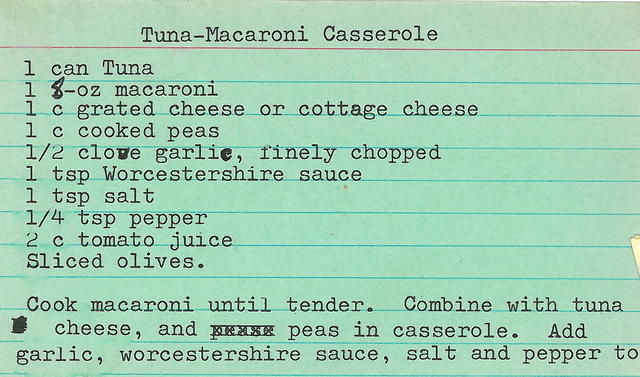 Tuna-Macaroni Casserole