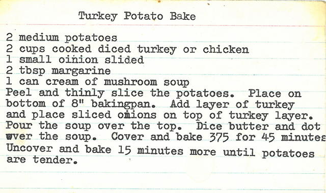 Turkey Potato Bake