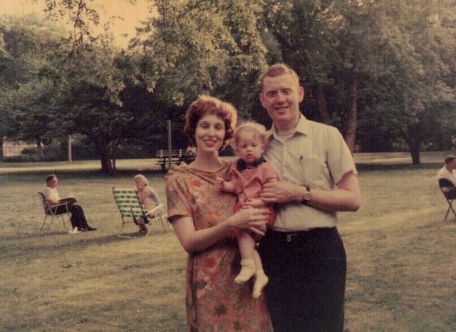 Joyce Steinlauf Corcia holding Rivka Weiss Goldstein and Joe Weiss