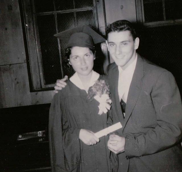 Rivka Edith Weiss and Barry Hochdorf, Aug 1955