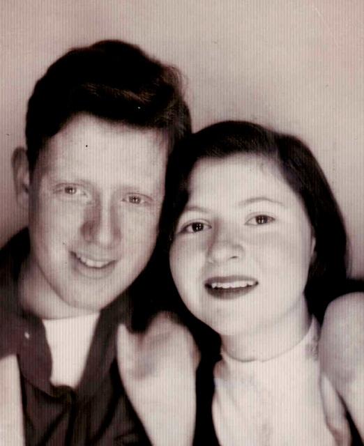 Joe Weiss and girlfriend Iris 1955