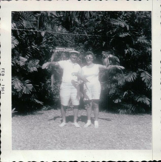 Markus Weisz and Annie Rubin Weisz, Parrot Jungle, Miami, FL 1961