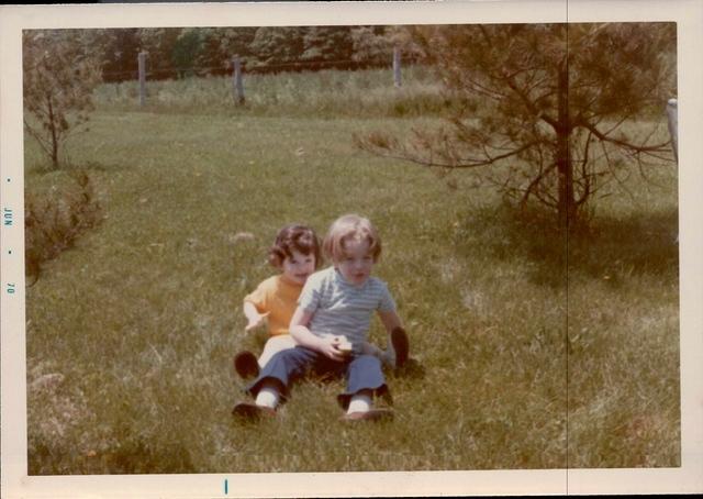 Rivka Weiss Goldstein and friend, June 1970