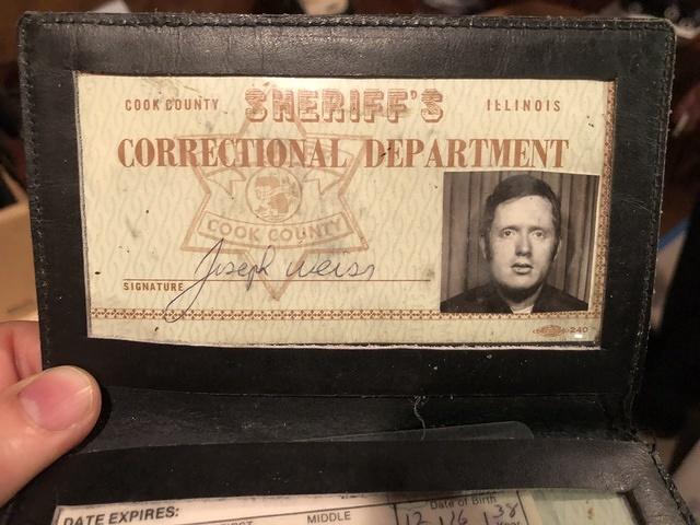 Joe Weiss Sheriff's Correctional Department ID Card