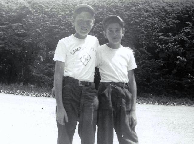 Joe Weiss and friend at Hyde Park, 1951