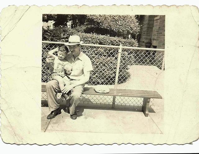 Markus Weisz and Joe Weiss in Prospect Park, Brooklyn, NY abt 1941