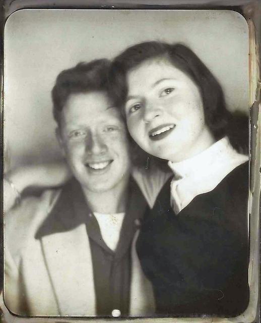 Joe Weiss and girlfriend Iris 1955